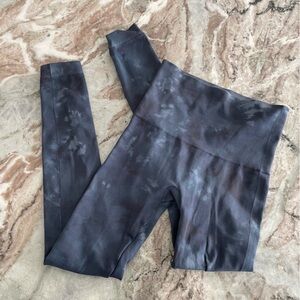 Spanx Tie-dye Leggings Blue Shapewear Pants Small